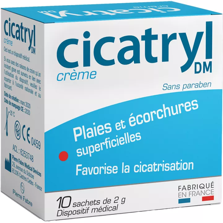 Cicatryl Crema para Heridas Superficiales y Raspaduras 10 Sobres