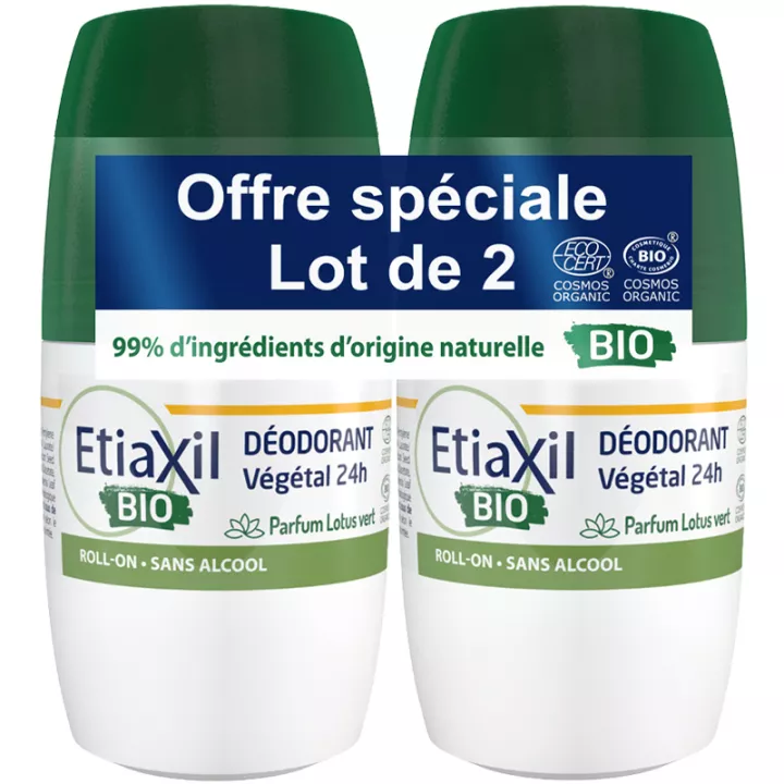 Etiaxil Bio Déodorant Végétal 24h Lotus Vert Fragrance