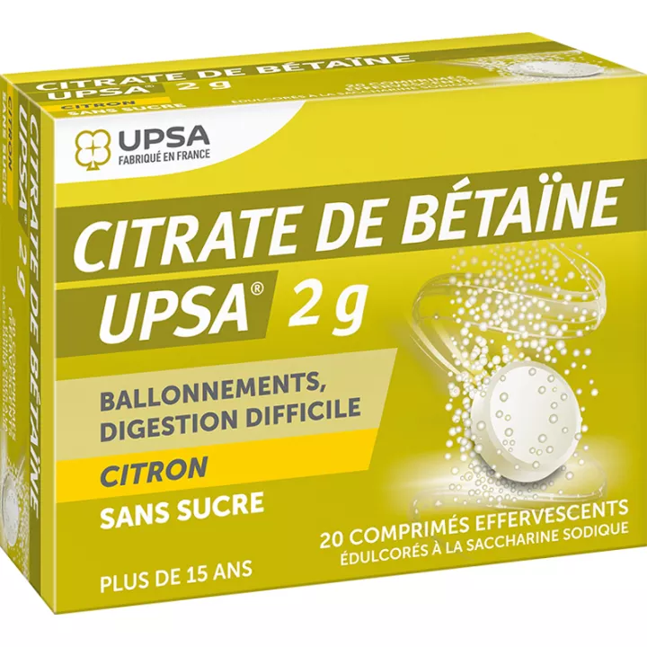 Betaine Citrate UPSA 2G Lemon sugar free