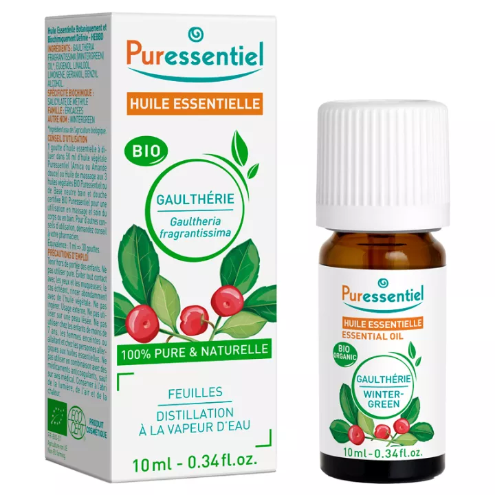 PURESSENTIEL Organic Essential Oil Wintergreen 10ml