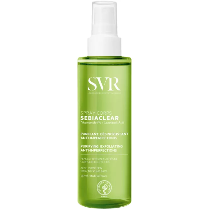 SVR Sebiaclear Anti-Imperfectie Lichaamsspray 150 ml