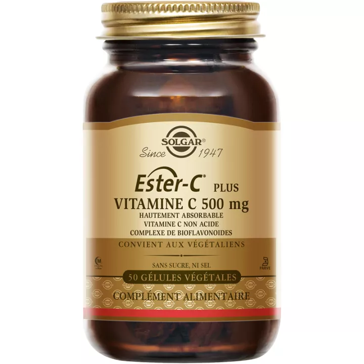 Solgar Ester-C Plus Vitamine C 500 mg 50 gélules végétales