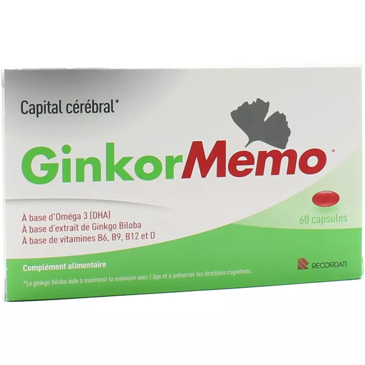 Ginkor Memo Capital Cérébral 60 capsules