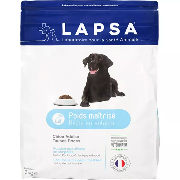 Lapsa Erwachsener Hund Sterilisiert light Krokette 3 Kg