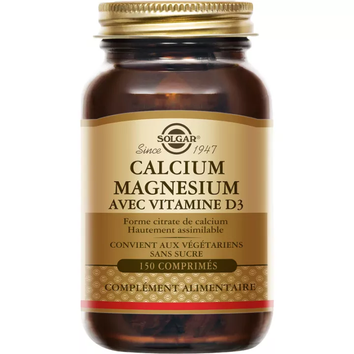 Solgar Calcium Magnesium mit Vitamin D3 150 Tabletten