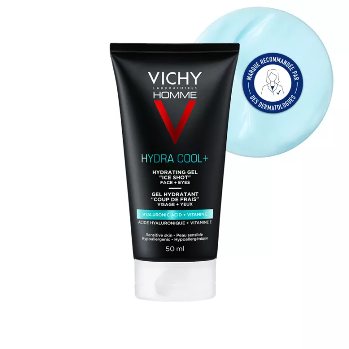 Vichy Homme Hydra Cool+ Gel Hydratant "Coup de Frais" Visage + Yeux 50 ml