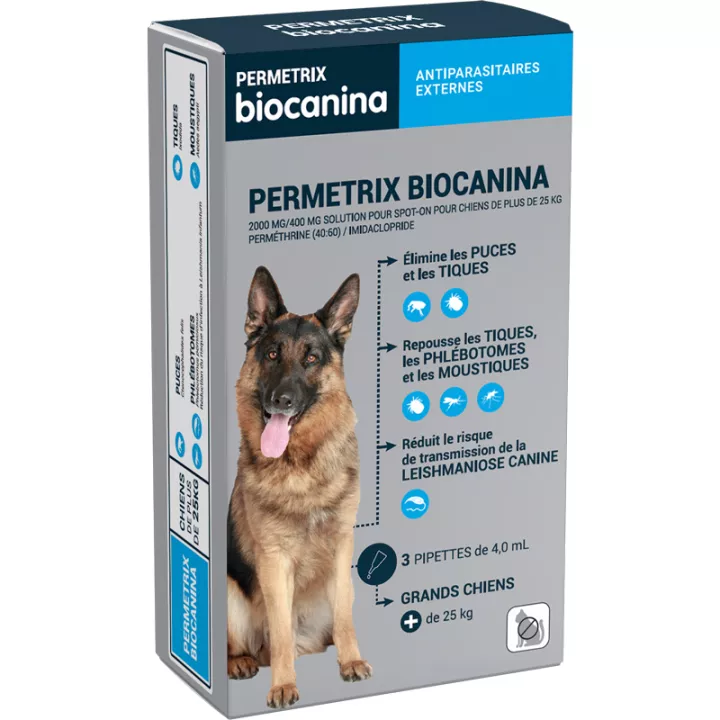 Pipetta disinfestante Biocanina Permetrix x3