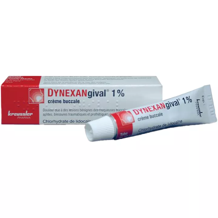 Dynexangival 1% Lidocaïne voor oraal en tandvleesletsel 10 g