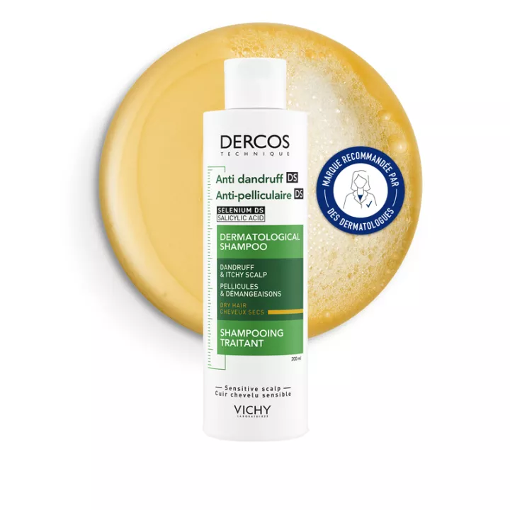 Dercos Antiroos DS Droog Haar Behandeling Shampoo