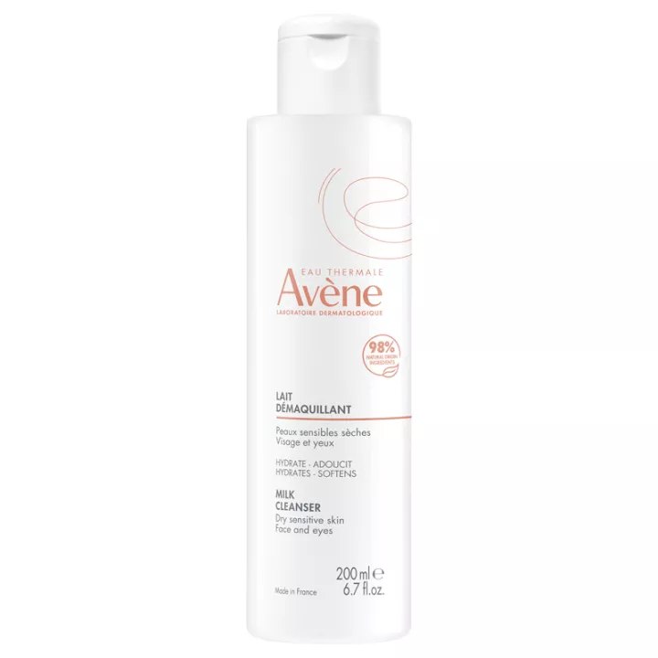 Avène Cleansing Milk Dry Sensitive Skin Faces and Eyes 200ml