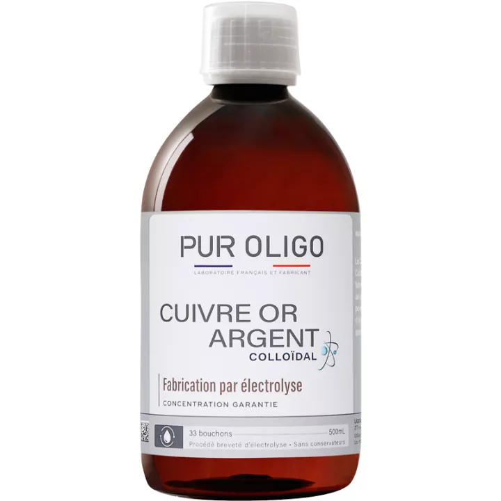 PurOligo Copper Gold Silver Oligotherapy 500 ml