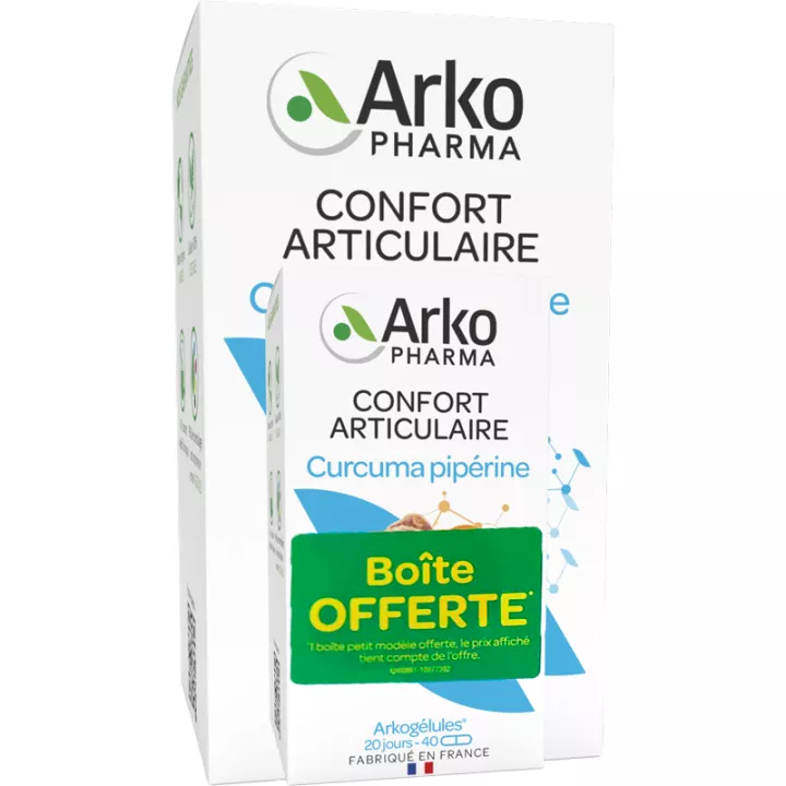 Arkogélules Cúrcuma Pipérine Confort Articular bio