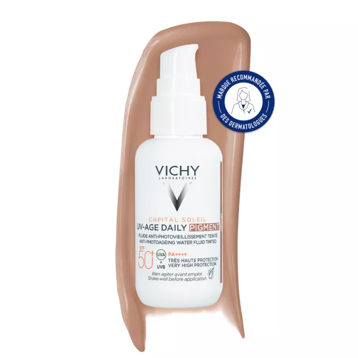 Vichy Capital Soleil UV-Âge Fluido Diário com Cor SFP50+ 40 ml