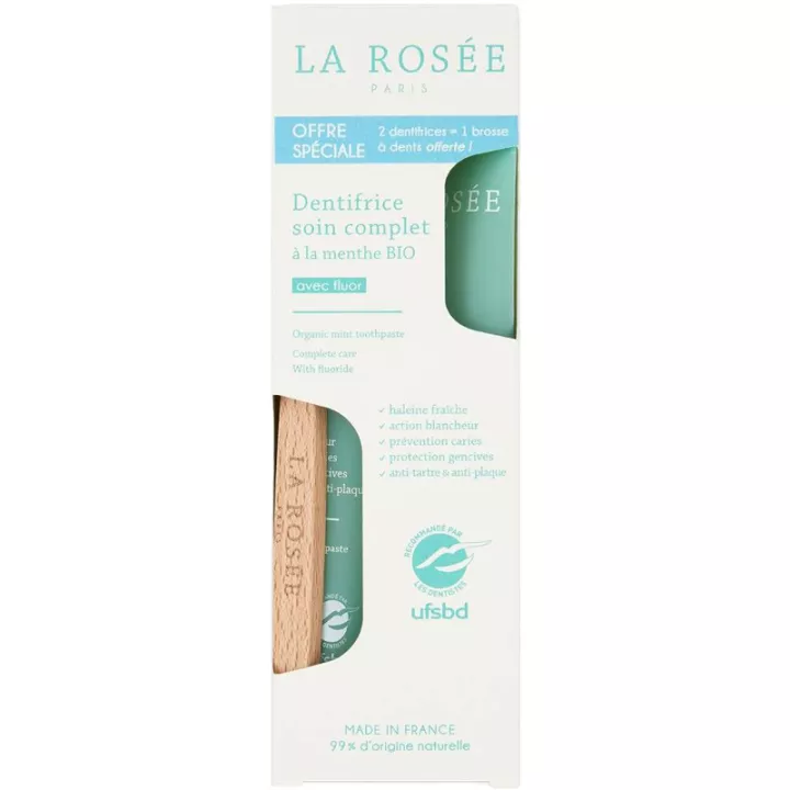 Pasta de dentes La-Rosée Organic Mint Complete Care