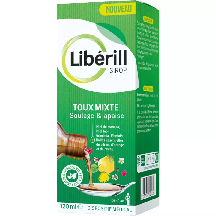 Libérill Sirop Toux Mixte Soulage & Apaise 120 ml