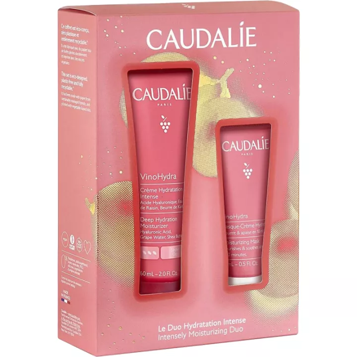 Conjunto Caudalie VinoHydra Creme Hidratante Intenso