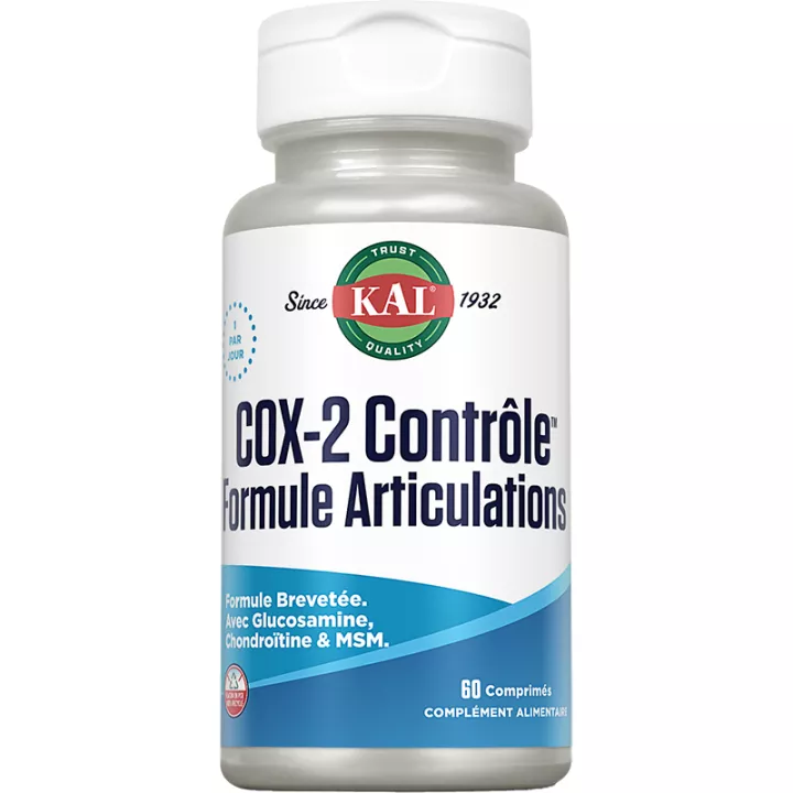 COX-2 Contrôle Formule Articulations KAL 60 comprimés