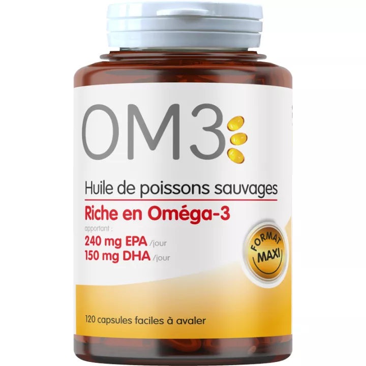 OM3 Olio di pesce selvatico ricco di Omega-3 in capsule