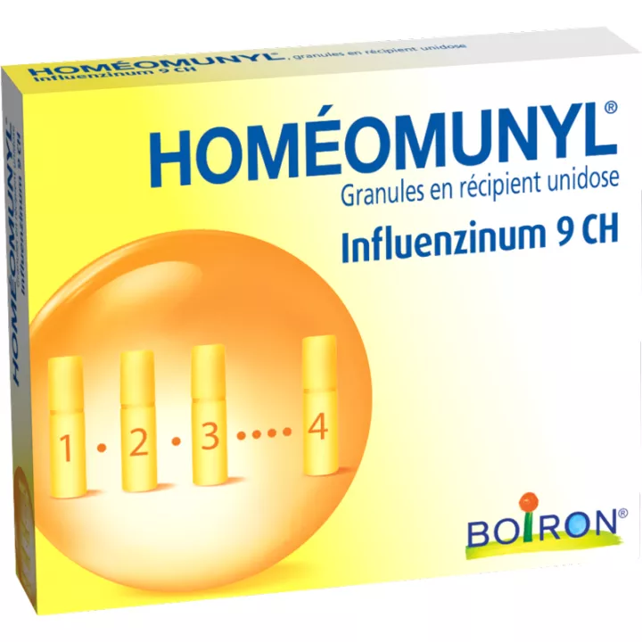 Homeomunyl Boiron Prevention of influenza 4 doses