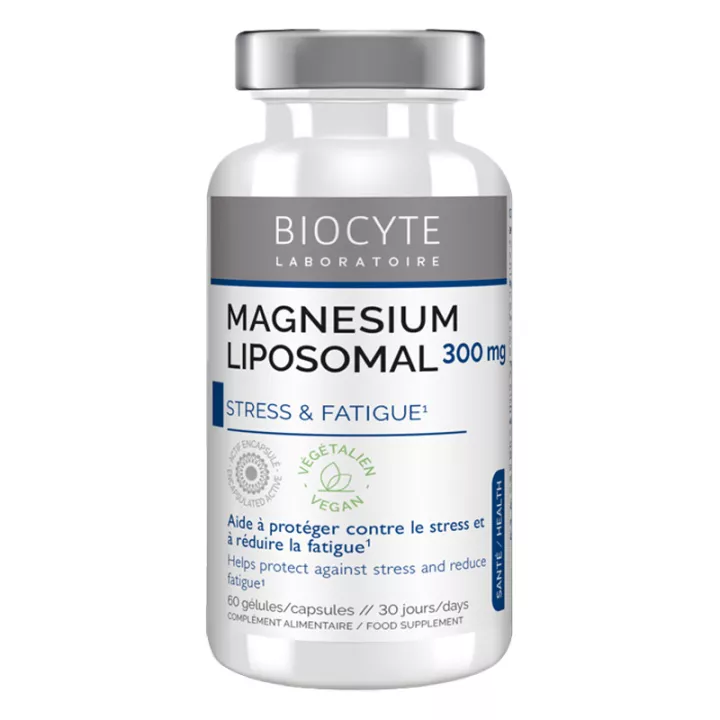 Biocyte Magnesium Liposomaal om vermoeidheid te verminderen 60 capsules