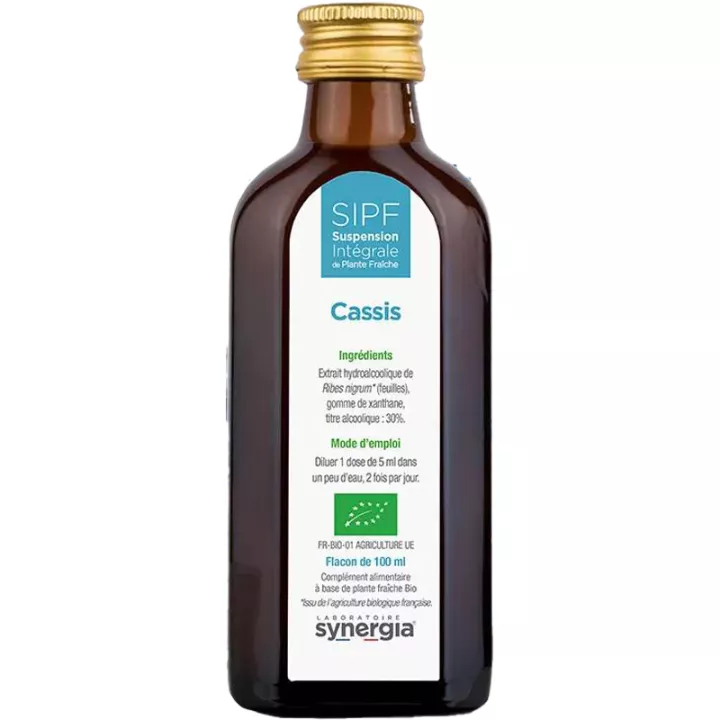 Synergia SIPF Bio Cassis Suspension Intégrale de Plante Fraîche 100ml