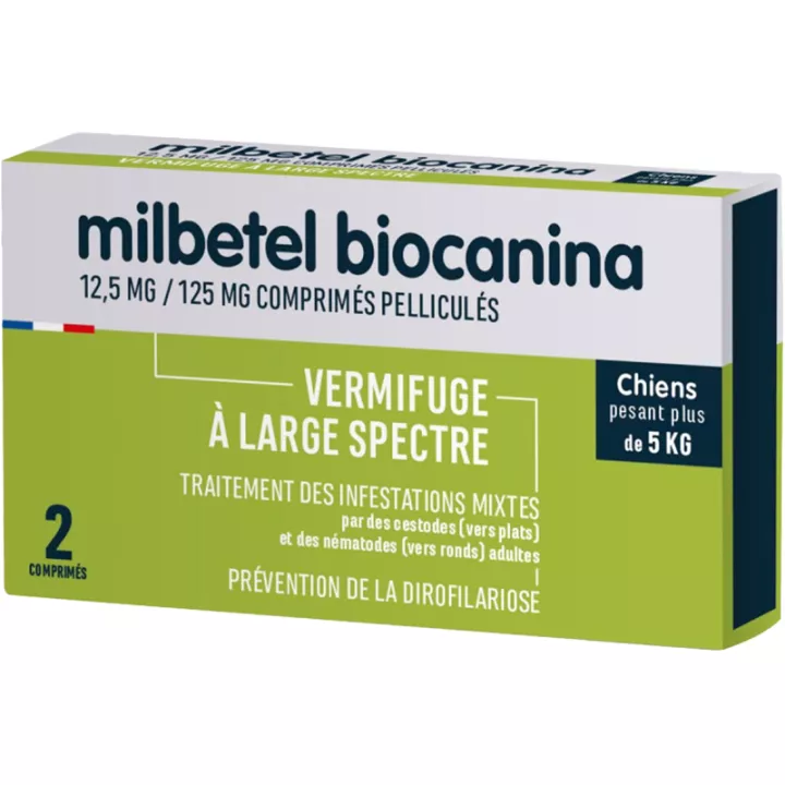 Biocanina Milbetel Vermífugo para perros 2 comprimidos