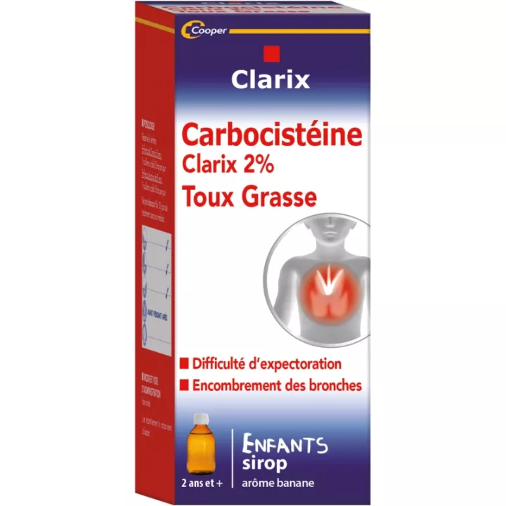 Clarix expectorante carbocisteína 2% CRIANÇA SIPOP 150ML