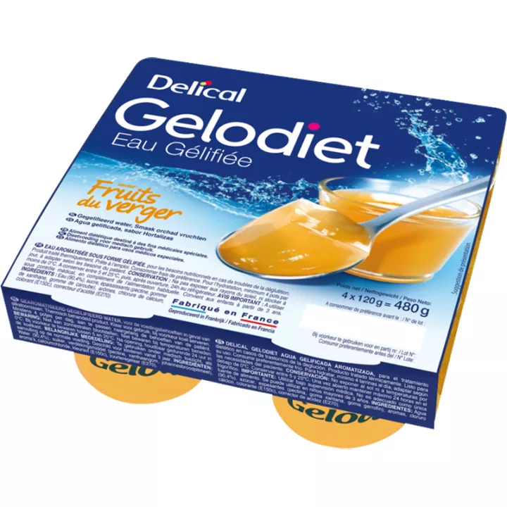 Gelodiet Aromatisiertes Gelierwasser 4x120g