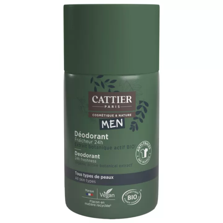 Cattier Homme Déodorant Roll on 50ml