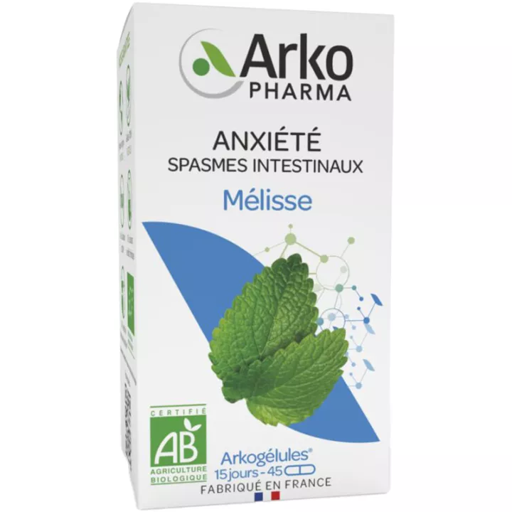 Arkogélules Mélisse Nervosité Troubles Intestinaux 45 capsules