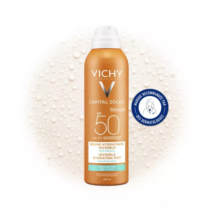 Vichy Capital Soleil Невидимый увлажняющий мист SPF50 200 мл