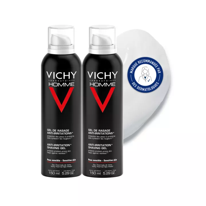 Vichy Homme Гель для бритья против раздражения 150 мл