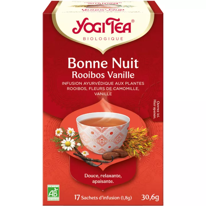 Yogi Tea Bonne Nuit Rooibos Vanille Infusion 17 sachets