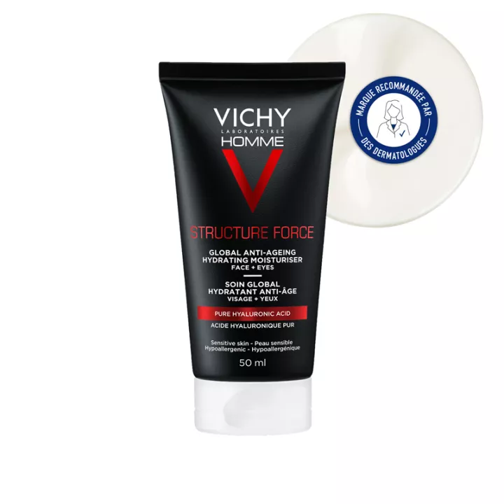 Vichy Homme Structure Force Globale Hydraterende Anti-Ageing Verzorging 50 ml