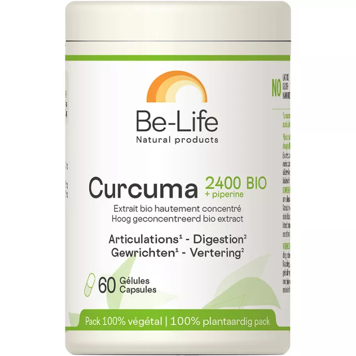 Be-Life Curcuma 2400 Bio Articulations et Digestions