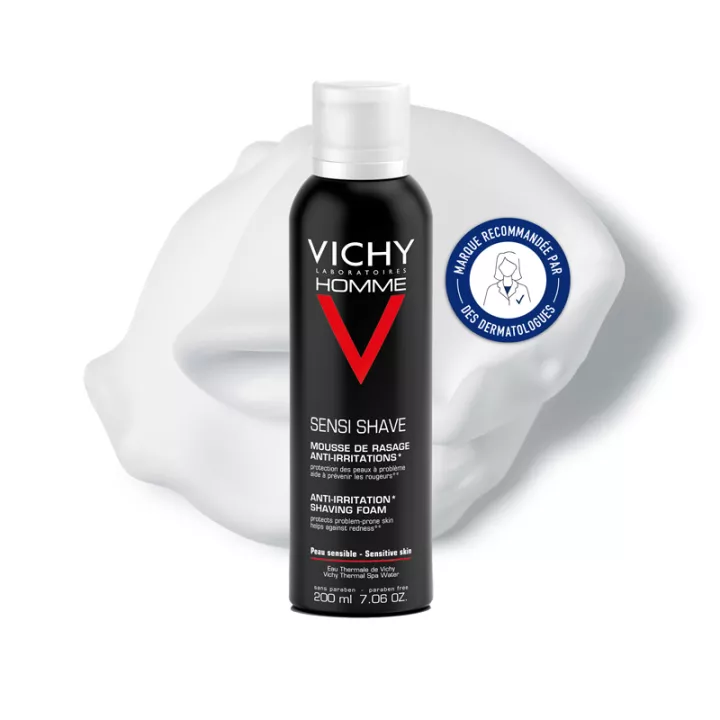 Vichy Homme Sensi Shave Espuma de Afeitar Anti-Irritación 200 ml