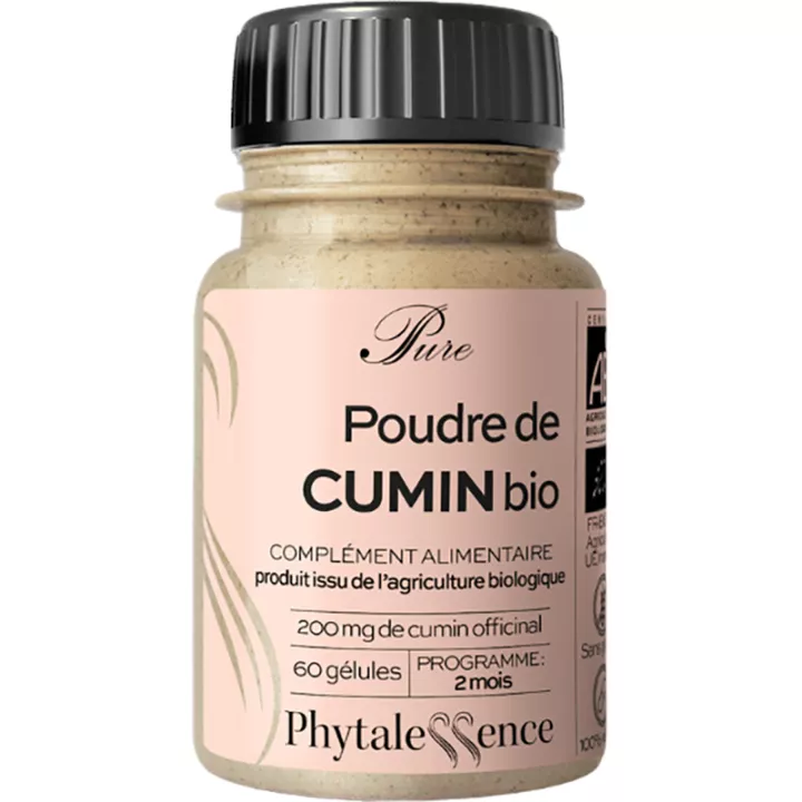 Phytalessence Poudre de Cumin Bio 60 gélules