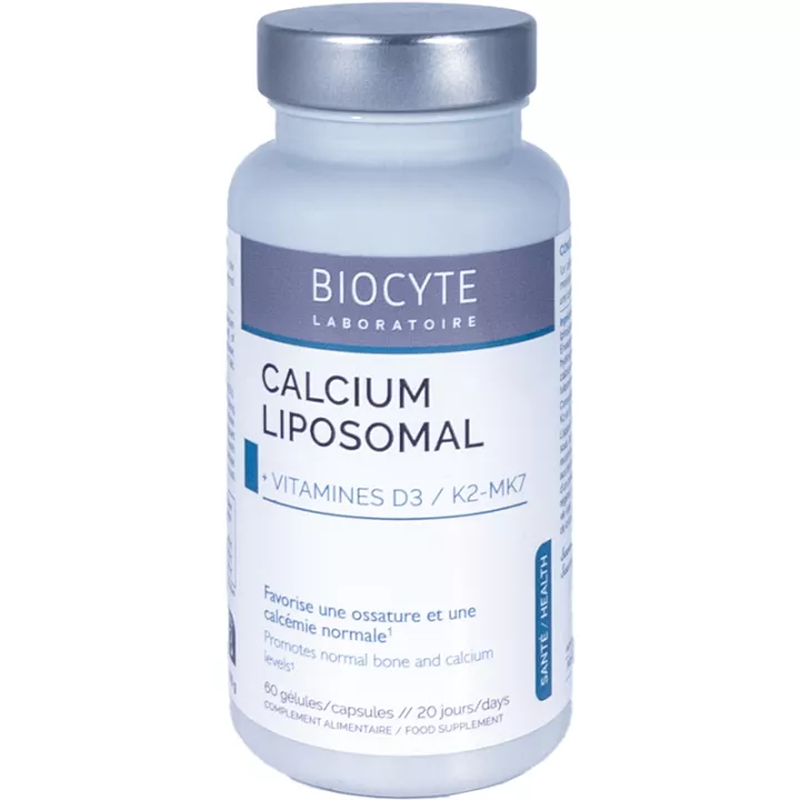 Biocyte Longevity Liposomales Calcium Vitamine D3/K2 60 Kapseln