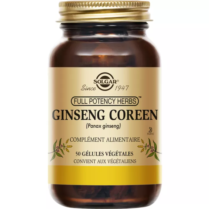 Solgar Korean Ginseng 50 vegetarian capsules