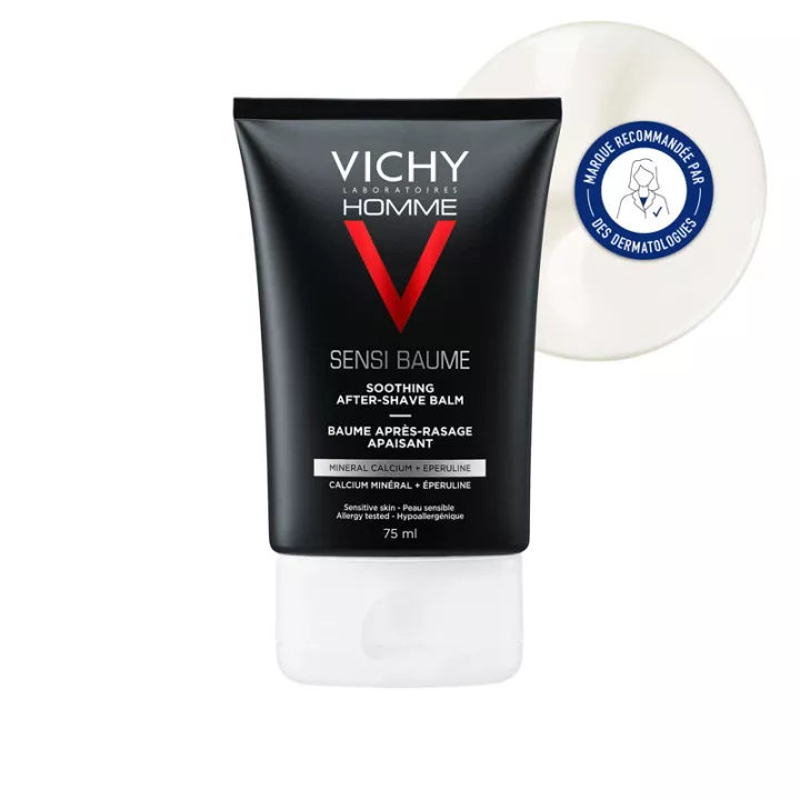 Vichy Homme Sensi Baume Успокаивающий бальзам после бритья 75 мл