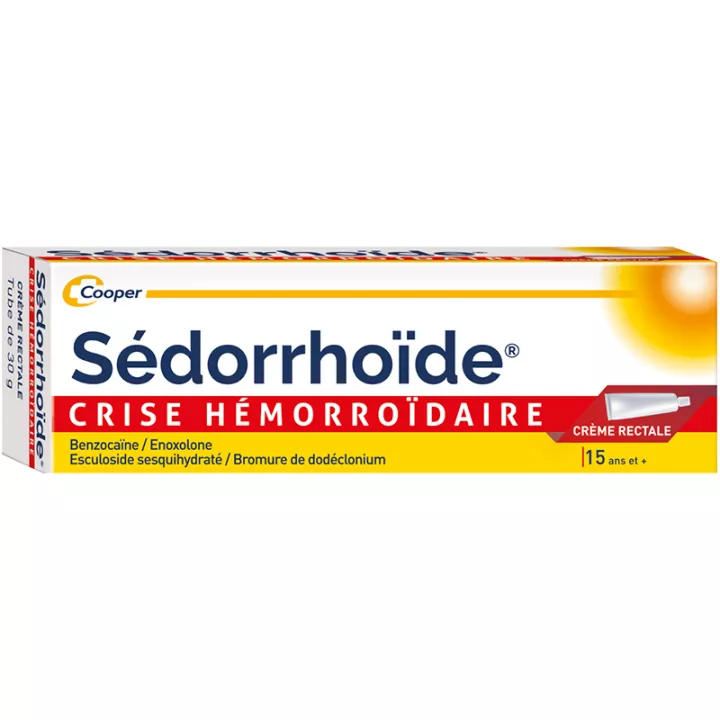 Sedorrhoide crise hemorroide rectal cream tube 30g