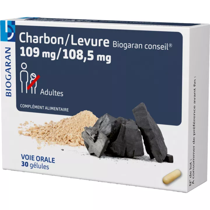 Charbon Levure 30 Capsules Biogaran Conseil