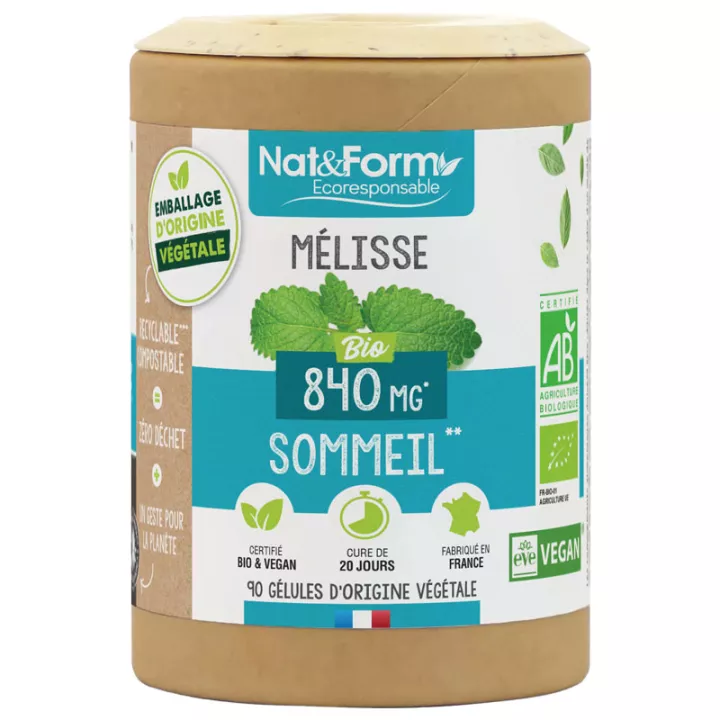 Nat & Form Melissa Biologica 200 Capsule Vegetali Eco 