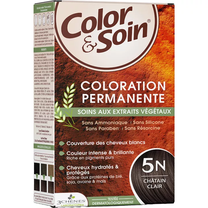 3Chênes Color & Soin Tinte permanente para cabello castaño