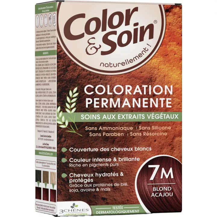 3Chênes Color &amp; Soin Coloração permanente para cabelos ruivos e acobreados