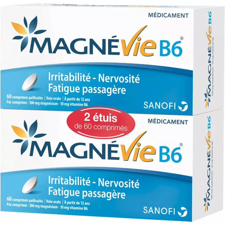 MagneVie B6 Magnesium 60 Tablets Sanofi