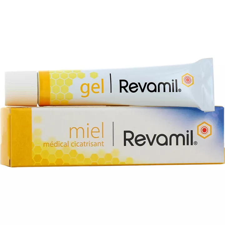 Revamil Gel Cicatrisant Miel Pur 100% Plaies Chroniques ou Infectées 18 g