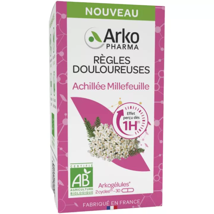 Arkogélules Achillée Millefeuille Pijnlijke menstruatie Arkopharma 30 capsules