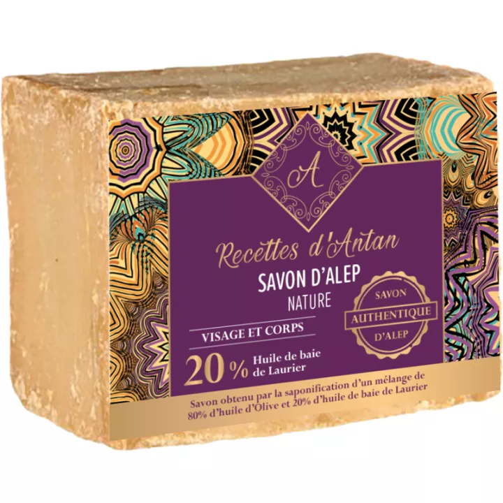 Sicobel Aleppo Soap Nature Recettes d'Antan 20% 200g