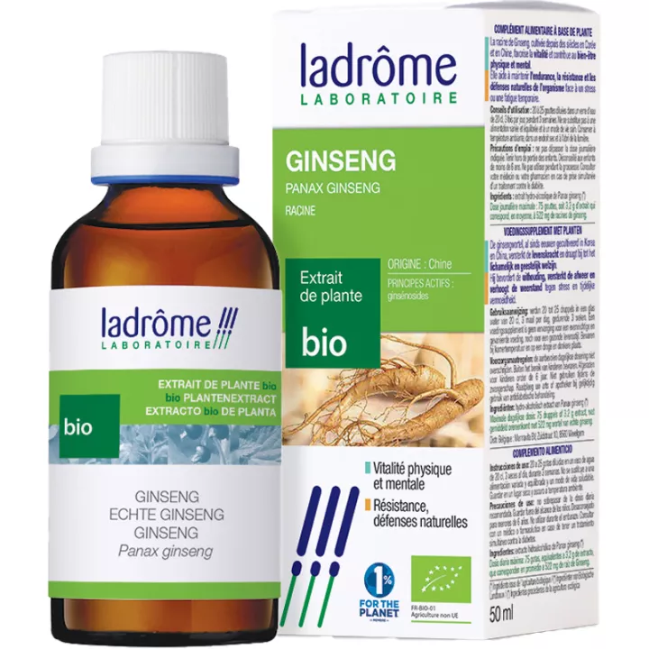 Ladrôme Extractos Vegetales Bio Ginseng 50 ml